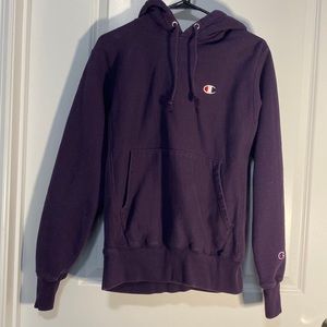purple champion hoodie